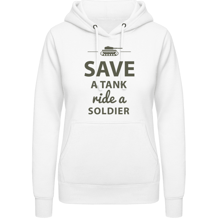 Save A Tank Ride A Soldier Sudadera con capucha para mujer 0 image