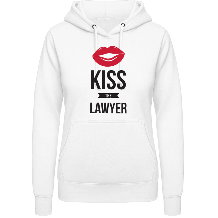 Kiss The Lawyer Hoodie för kvinnor contain pic