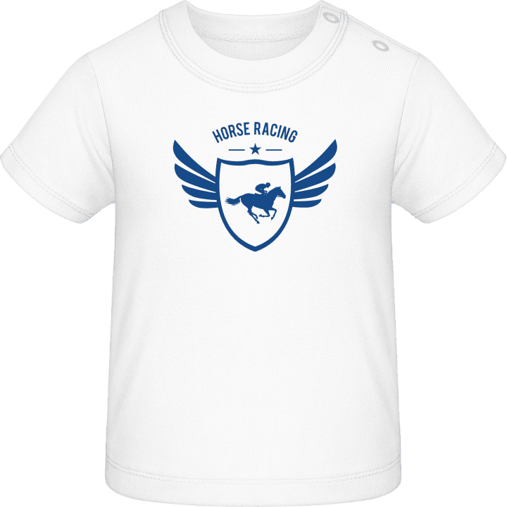 Horse Racing Winged T-shirt för bebisar contain pic