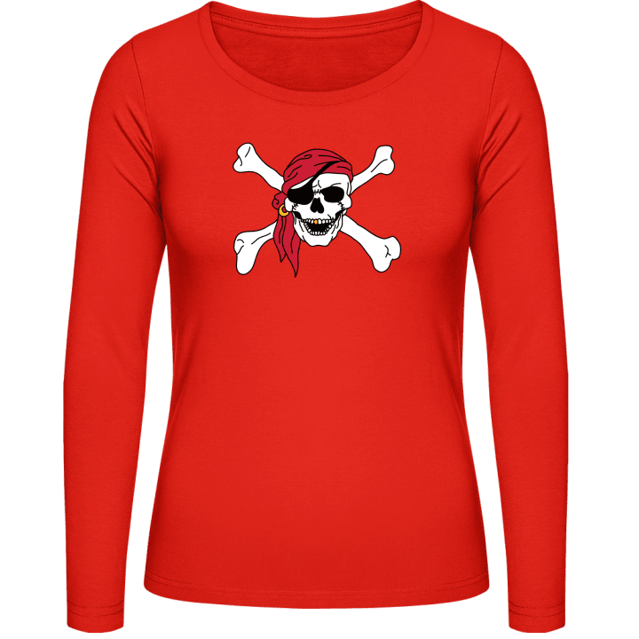 Pirate Skull And Crossbones Frauen Langarmshirt 0 image