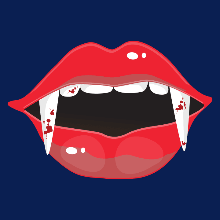 Hot Vampire Lips T-shirt för kvinnor 0 image