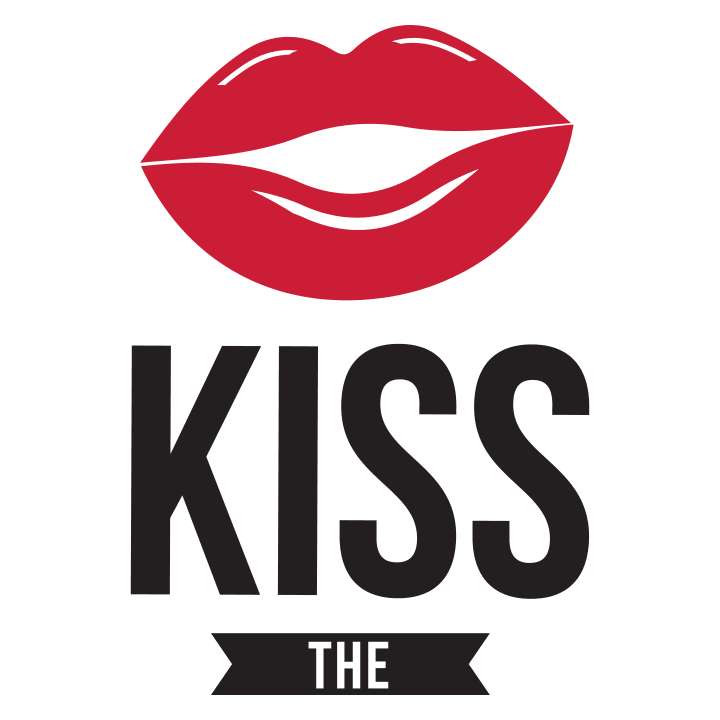 Kiss The + YOUR TEXT T-shirt för kvinnor 0 image