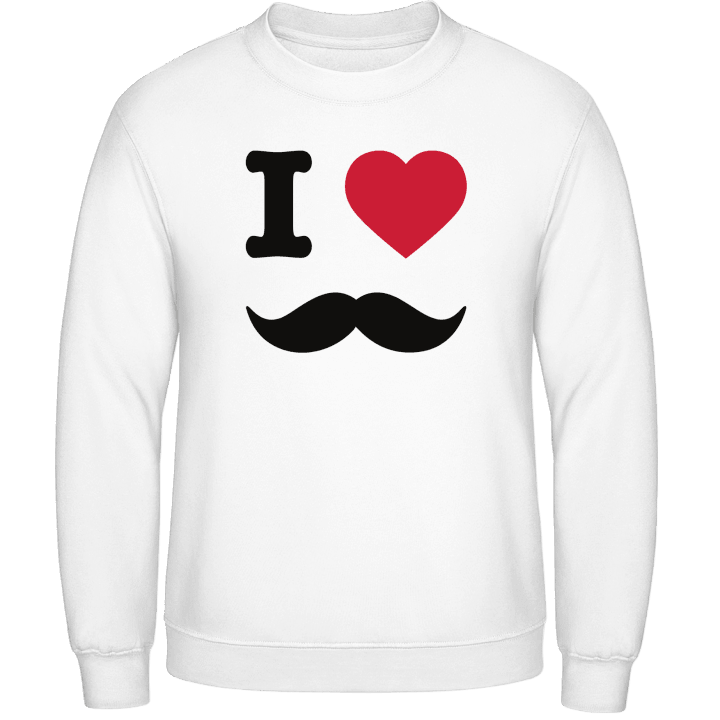 I love Mustache Tröja contain pic
