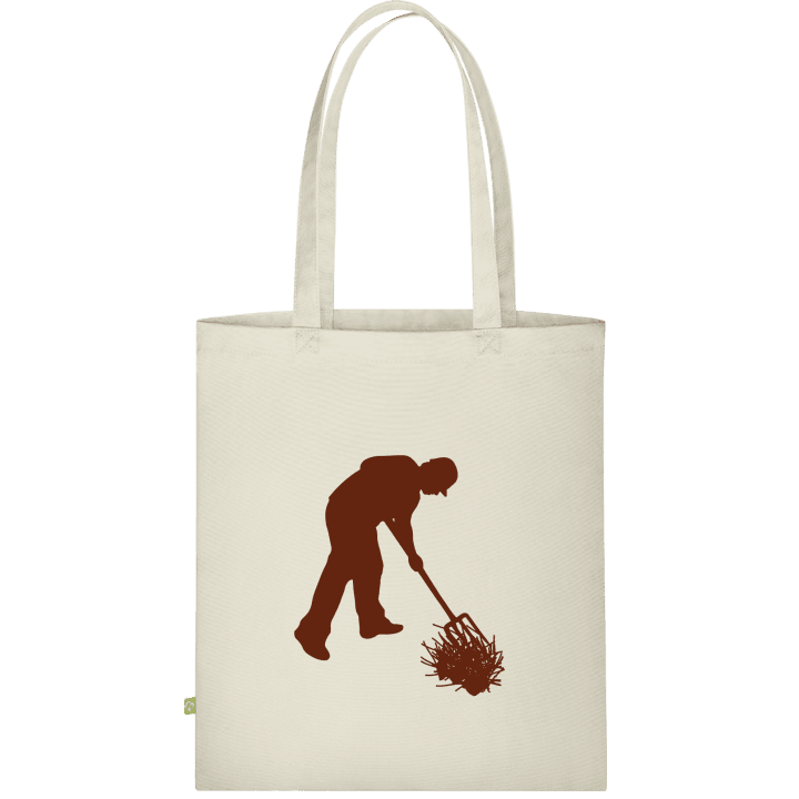 Farmer With Pitchfork Stoffen tas contain pic