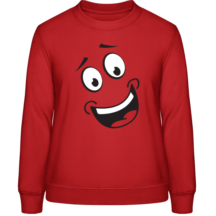 Happy Face Comic Sweatshirt för kvinnor contain pic
