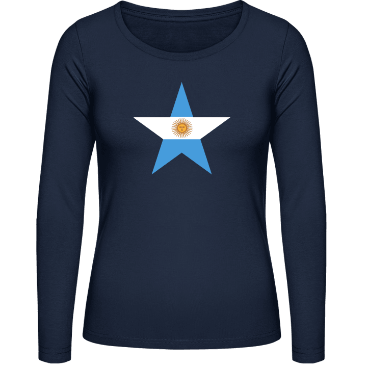 Argentinian Star Frauen Langarmshirt contain pic