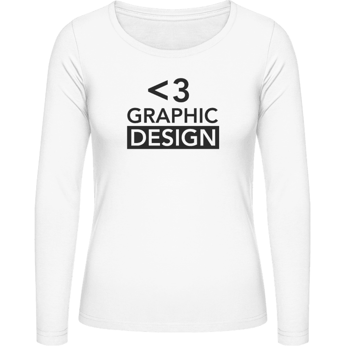 <3 Love Graphic Design T-shirt à manches longues pour femmes 0 image