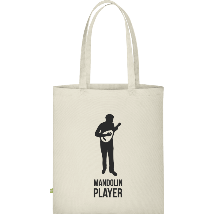 Mandolin Player Silhouette Väska av tyg contain pic