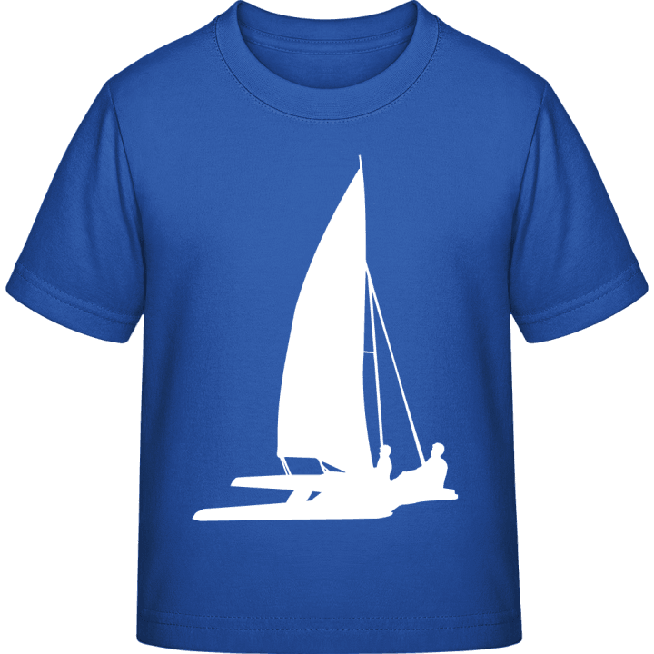 Catamaran Sailboat Kids T-shirt contain pic