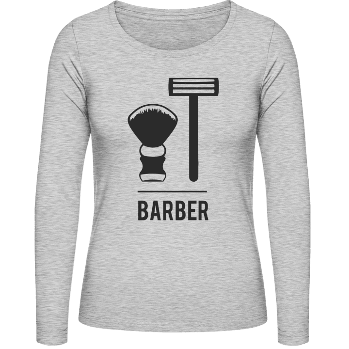 Barber Frauen Langarmshirt contain pic