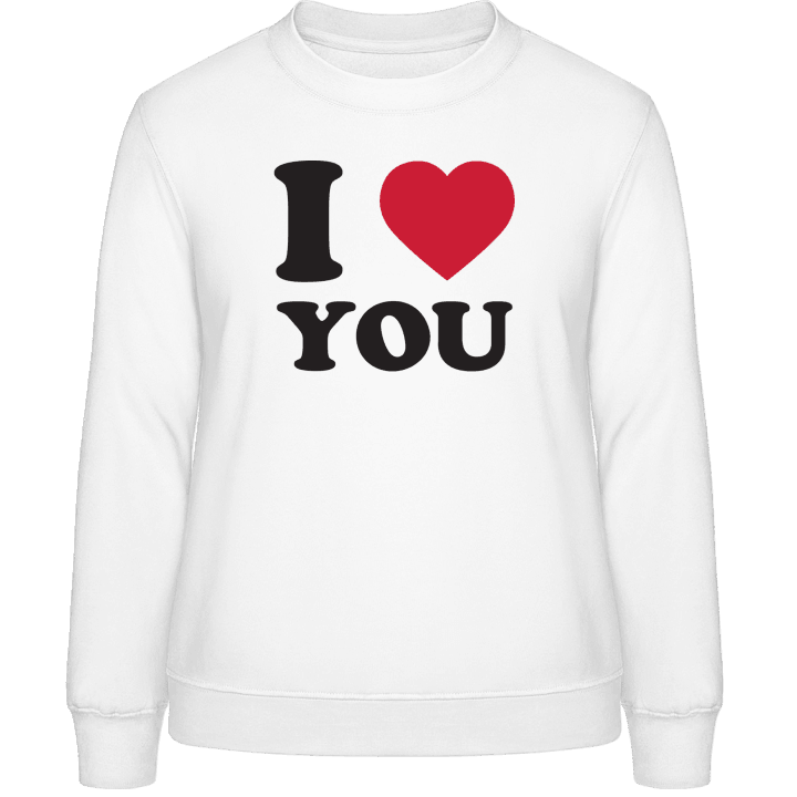 I Love You Vrouwen Sweatshirt contain pic