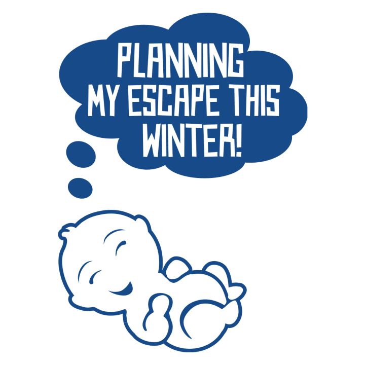 Baby Planning My Escape This Winter T-shirt för kvinnor 0 image