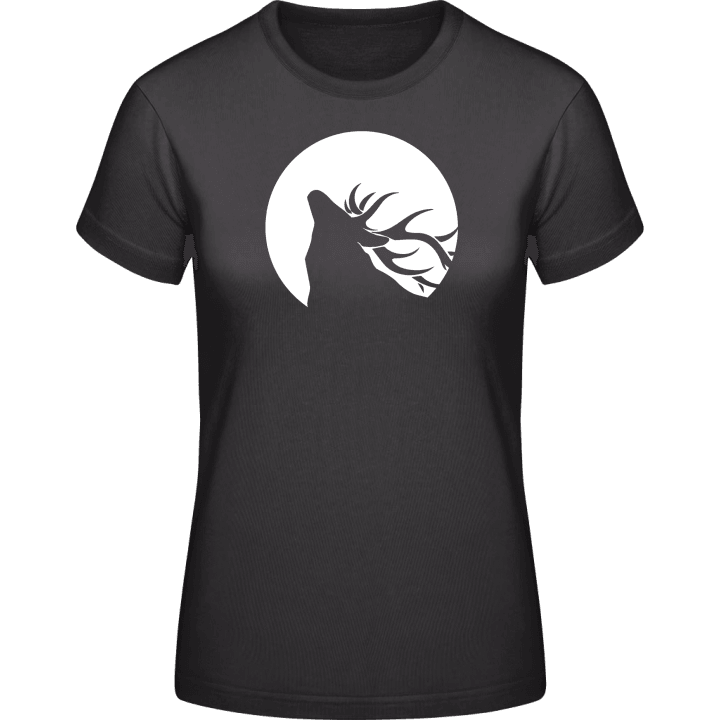 Deer with Moon T-skjorte for kvinner 0 image
