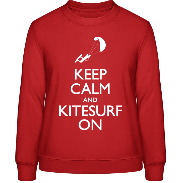 Keep Calm And Kitesurf On Sweatshirt för kvinnor contain pic