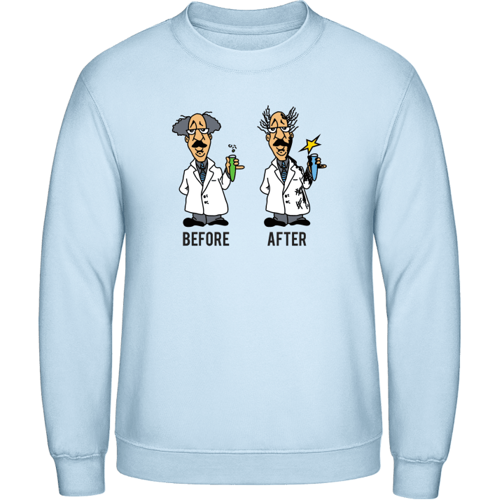 Crazy Chemist Before After Sweatshirt contain pic