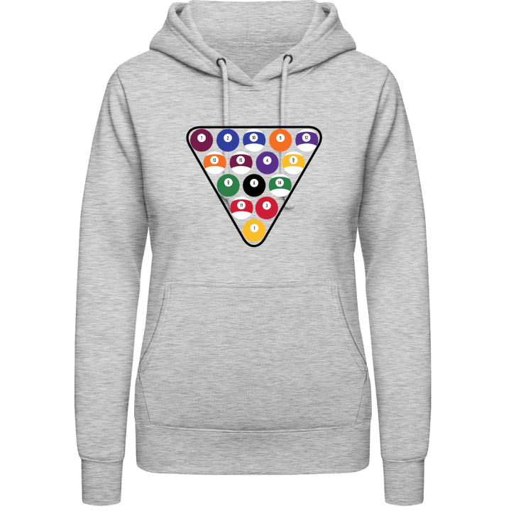 Billiard Set Up Vrouwen Hoodie contain pic