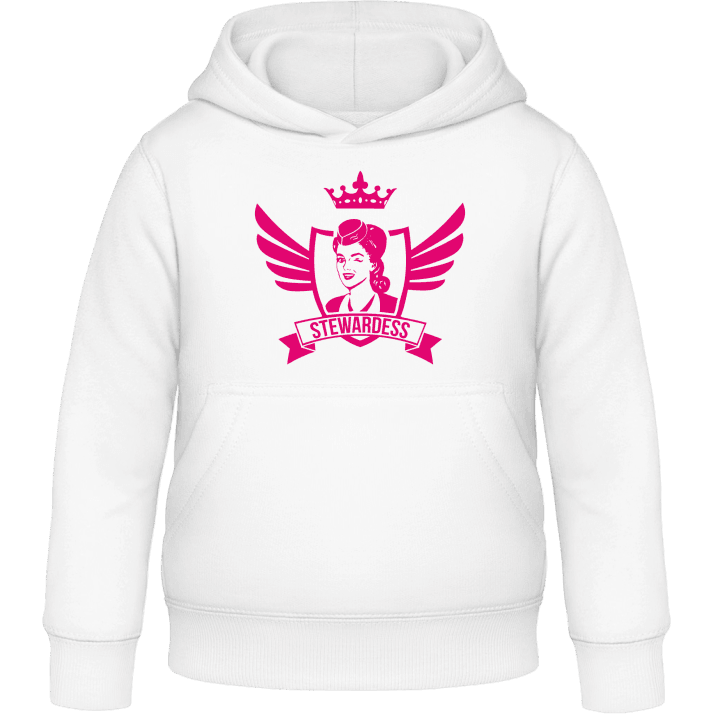 Stewardess Winged Kids Hoodie contain pic