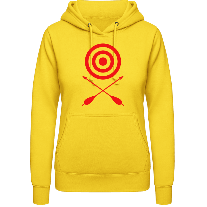 Archery Target And Crossed Arrows Sudadera con capucha para mujer contain pic