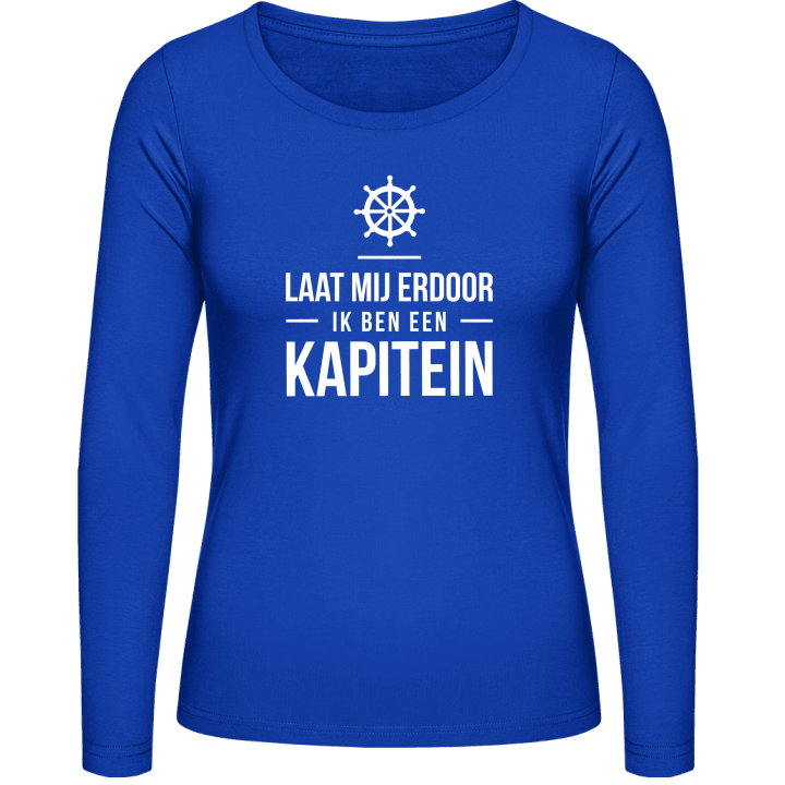 Laat mij erdoor ik ben een kapitein Frauen Langarmshirt 0 image