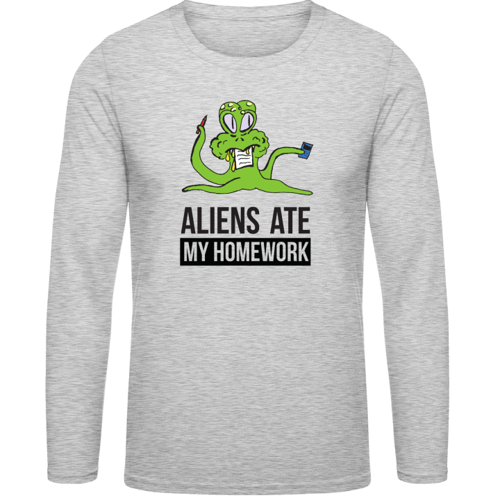 Aliens Ate My Homework Long Sleeve Shirt contain pic