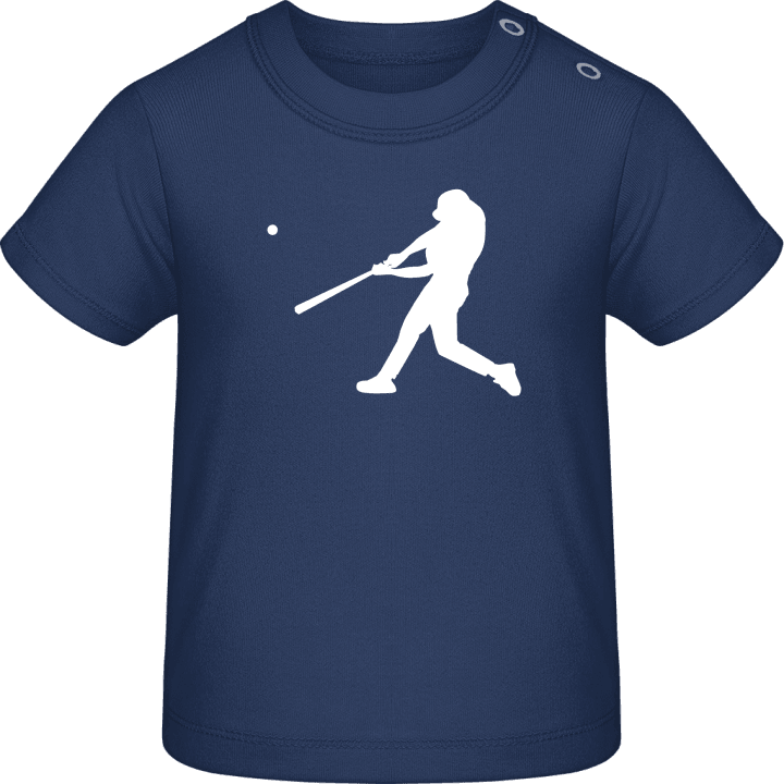 Baseball Player Silhouette Baby T-skjorte contain pic