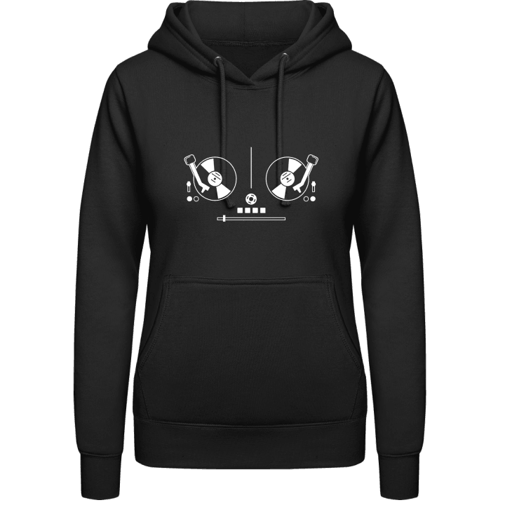 DJ Turntable Mix Vrouwen Hoodie contain pic