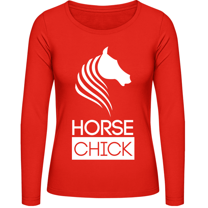 Horse Chick Frauen Langarmshirt 0 image