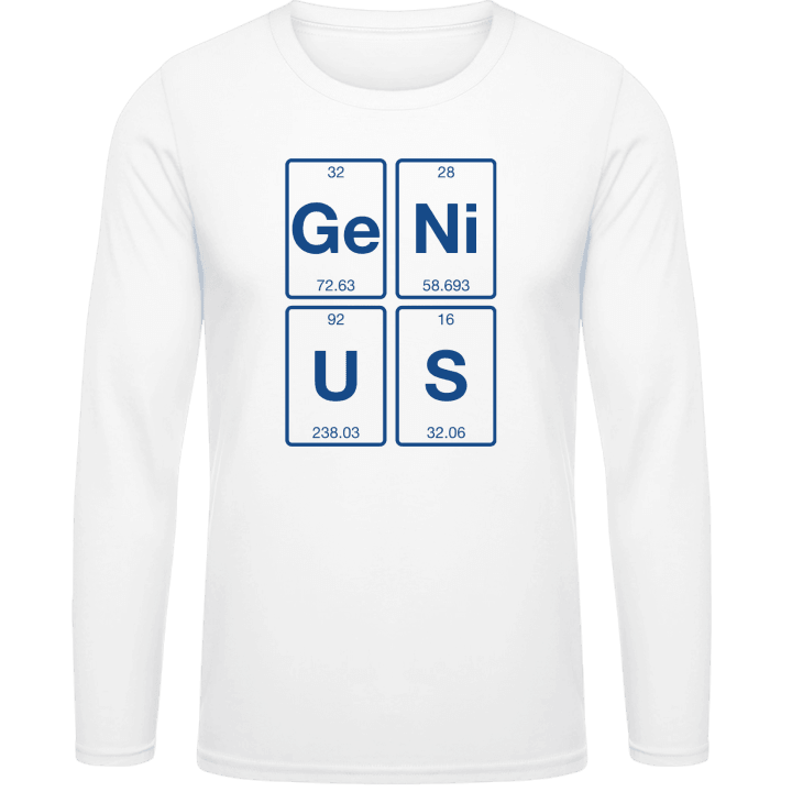 Genius Chemical Elements Langarmshirt contain pic