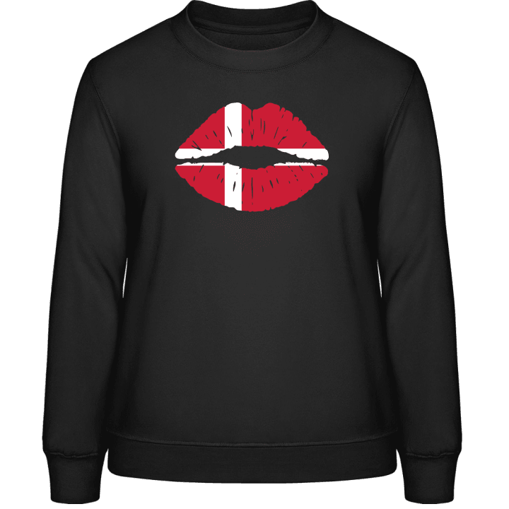 Danish Kiss Flag Vrouwen Sweatshirt contain pic
