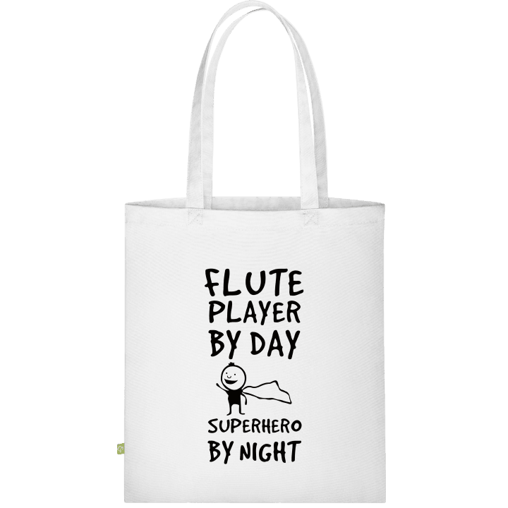 Flute Player By Day Superhero By Night Väska av tyg contain pic