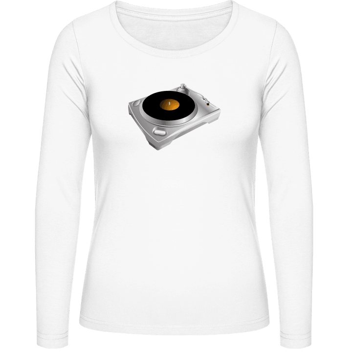 Record Player Vrouwen Lange Mouw Shirt contain pic