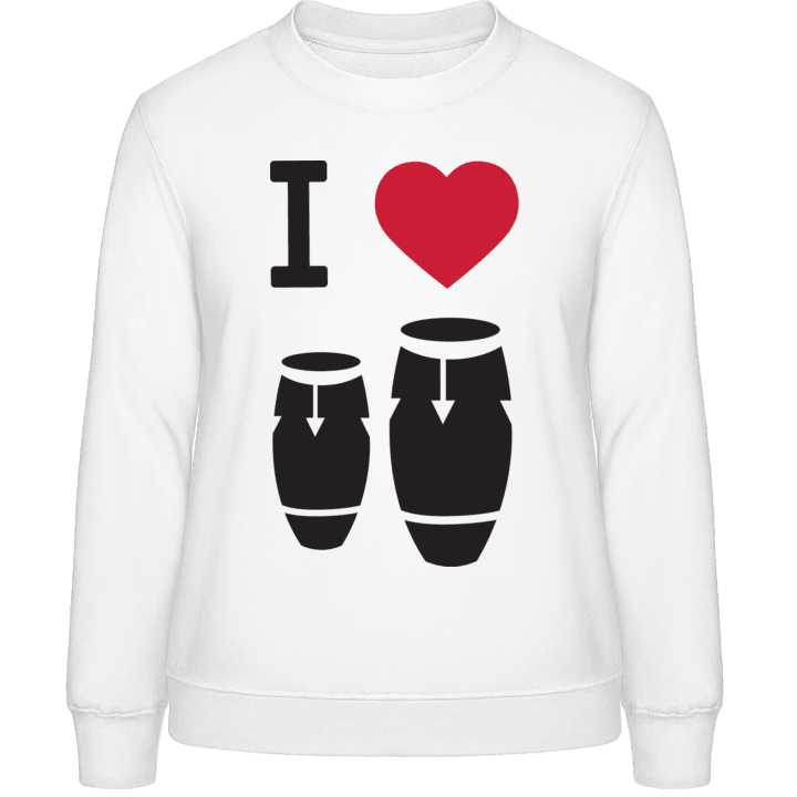 I Heart Percussion Frauen Sweatshirt contain pic