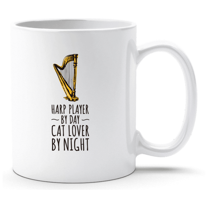 Harp Player by Day Cat Lover by Night Beker 0 image