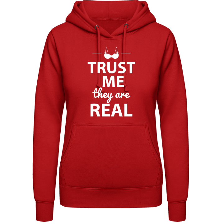 Trust Me They Are Real Vrouwen Hoodie contain pic