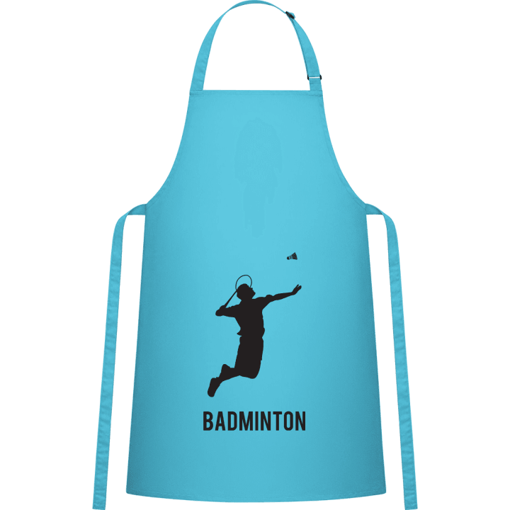 Badminton Player Silhouette Förkläde för matlagning contain pic