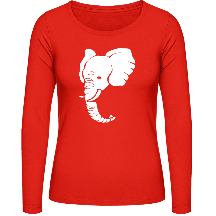 Elephant Head Women long Sleeve Shirt 0 image