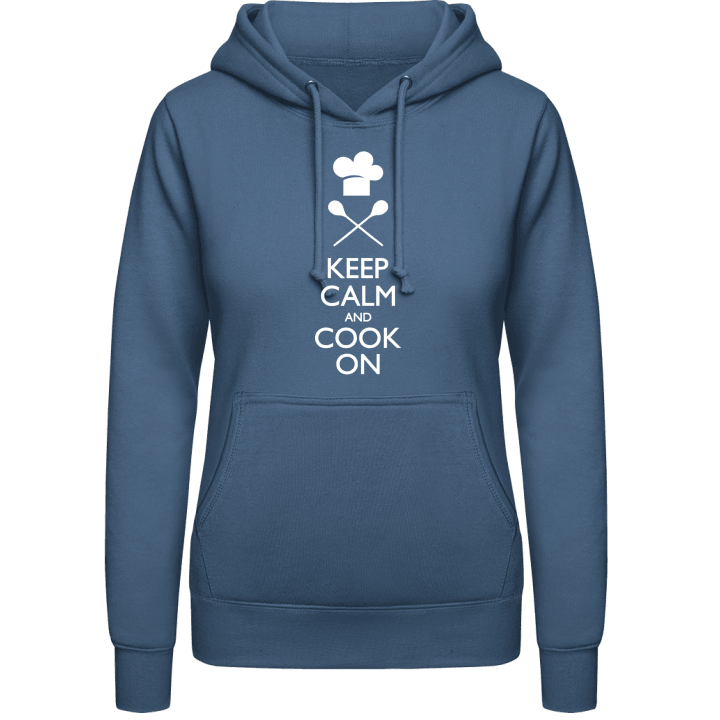 Keep Calm Cook on Women Hoodie contain pic