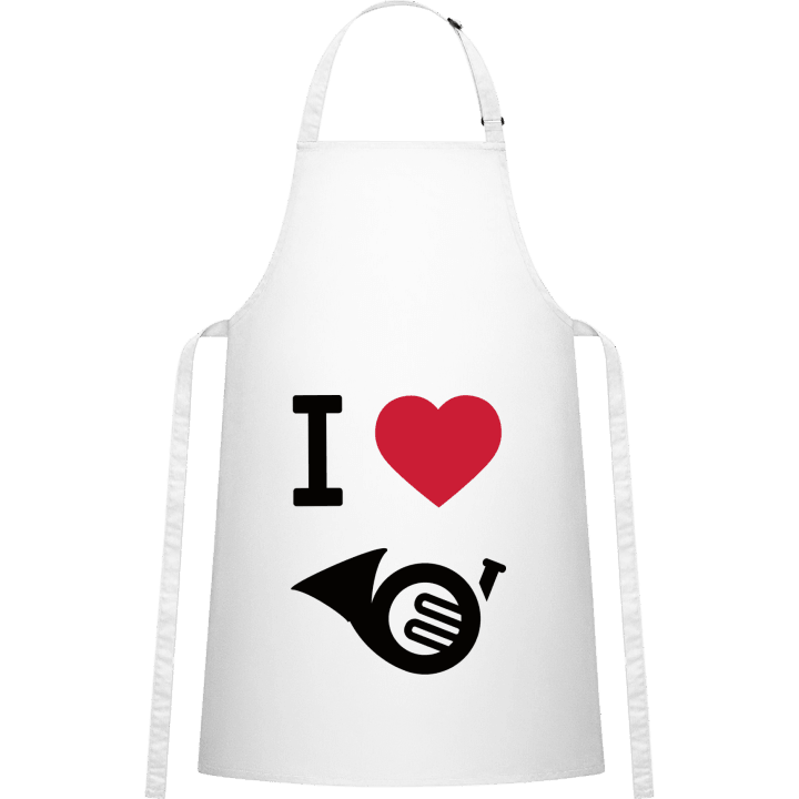 I Heart French Horn Kitchen Apron contain pic