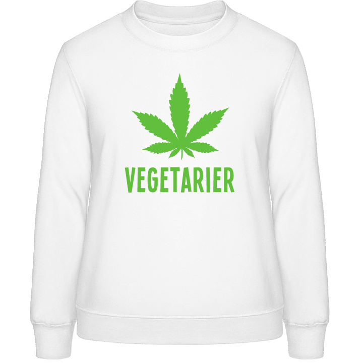Vegetarier Marihuana Sweatshirt för kvinnor contain pic
