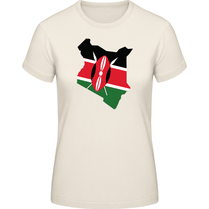 Kenya Map T-skjorte for kvinner contain pic