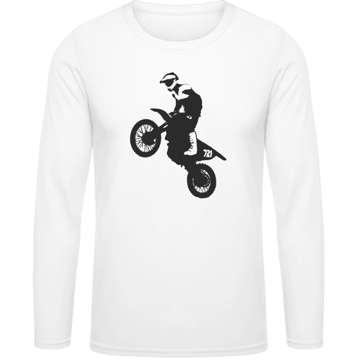 Motocross Illustration Long Sleeve Shirt contain pic