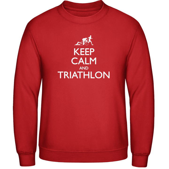 Keep Calm And Triathlon Felpa contain pic