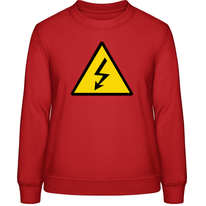 Electricity Warning Sweatshirt för kvinnor contain pic