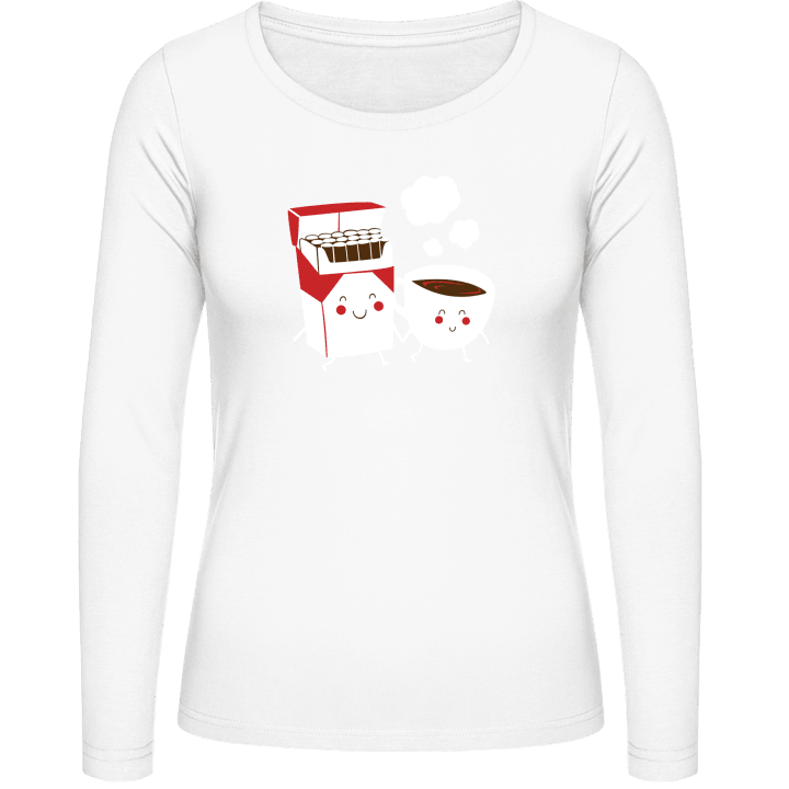 Coffee And Cigarettes Women long Sleeve Shirt contain pic