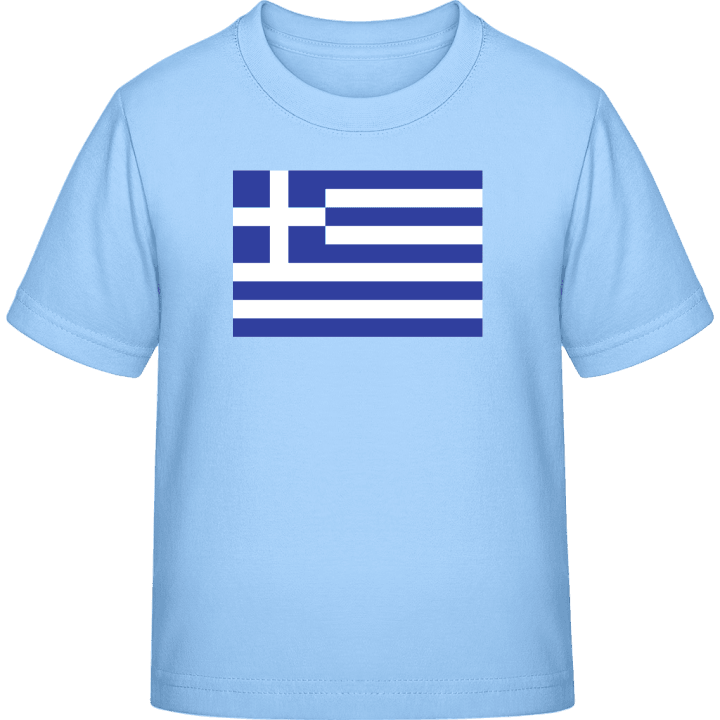 Greece Flag T-skjorte for barn contain pic