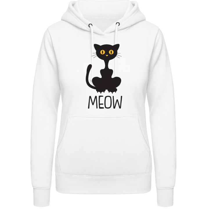 Black Cat Meow Felpa con cappuccio da donna 0 image