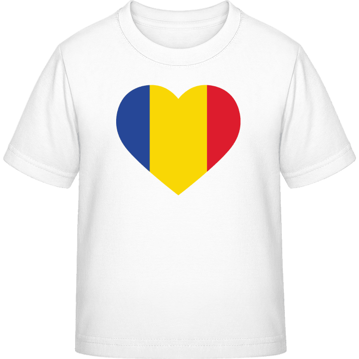 Romania Heart Flag Kinderen T-shirt contain pic