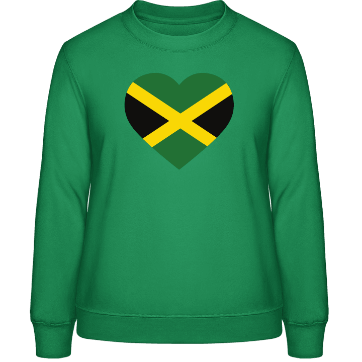 Jamaica Heart Flag Frauen Sweatshirt contain pic