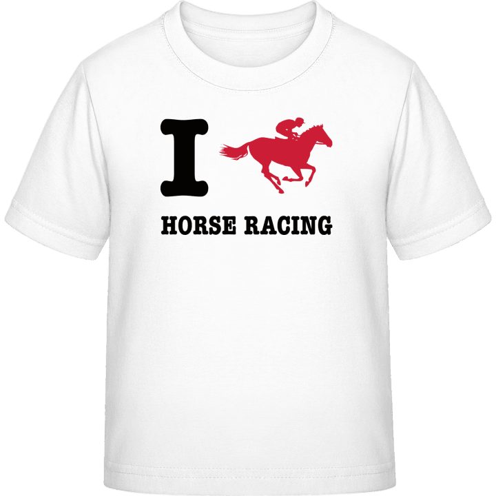 I Love Horse Racing T-skjorte for barn contain pic