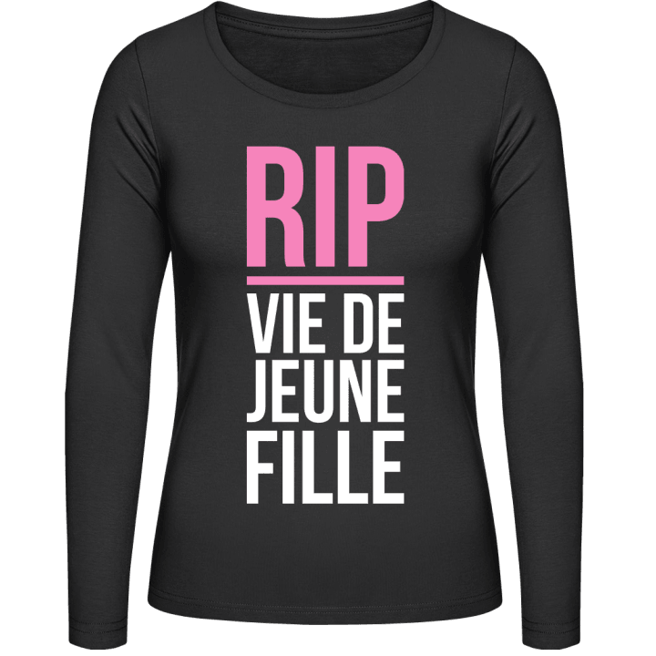 RIP vie de jeune fille T-shirt à manches longues pour femmes contain pic